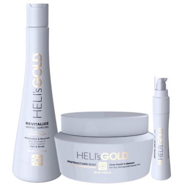 Heli's Gold Revival Series – възстановяване, подхранване и подмладяване на суха, увредена и боядисана коса